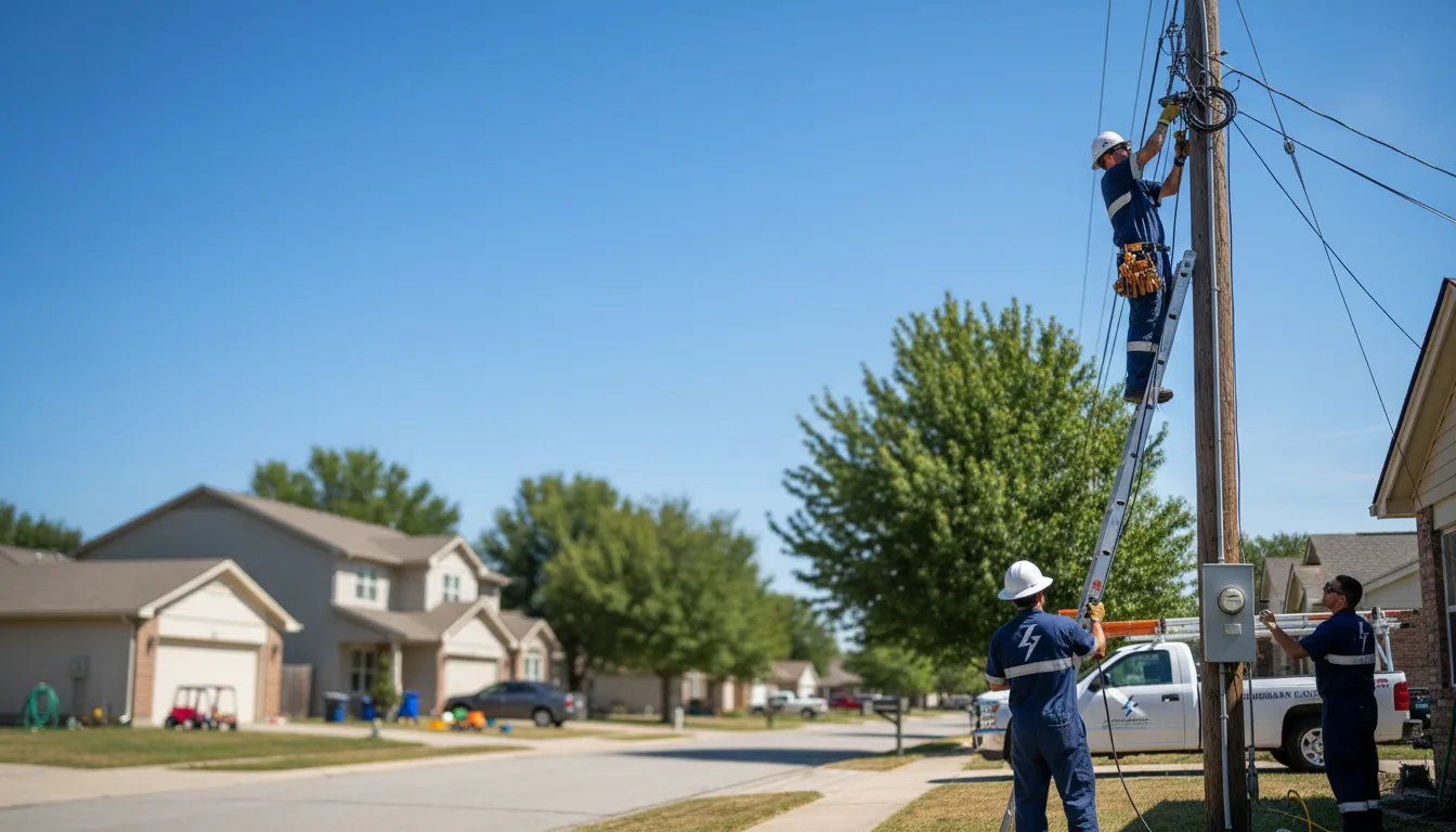 Residential electrician providing installation services in Hall, MT